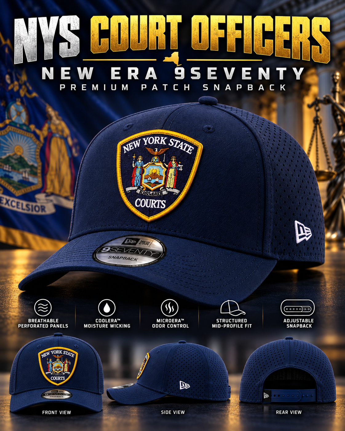 NYS Court Officers – New Era 9SEVENTY Patch Snapback
