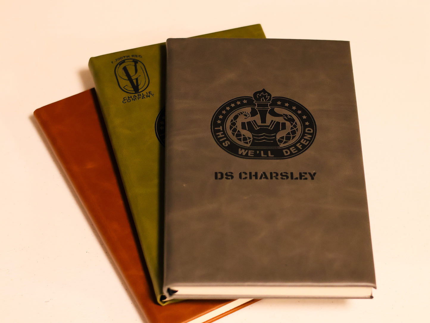 Custom Engraved Leader Note Books