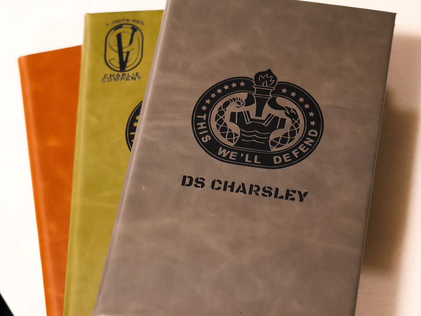 Custom Engraved Leader Note Books