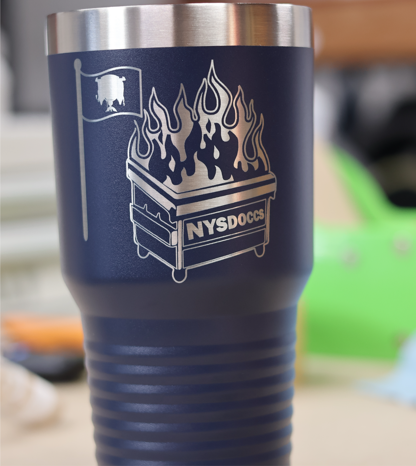 DOCS Dumpster Fire Drinkware