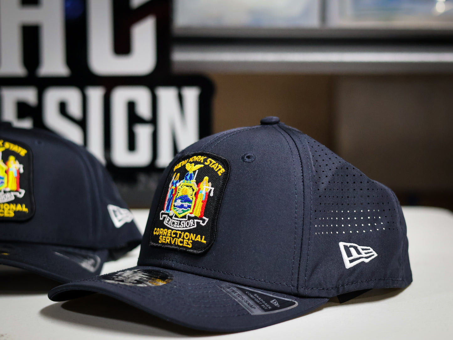 DOCCS Stretch Mesh Snapback Hat (Embroidered Patch) - New Era NE501